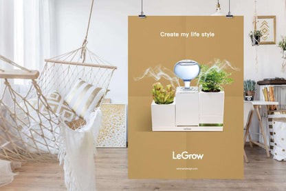 Pots with Humidifier for Indoor plants and 4-USB Plug | LeGrow - HP