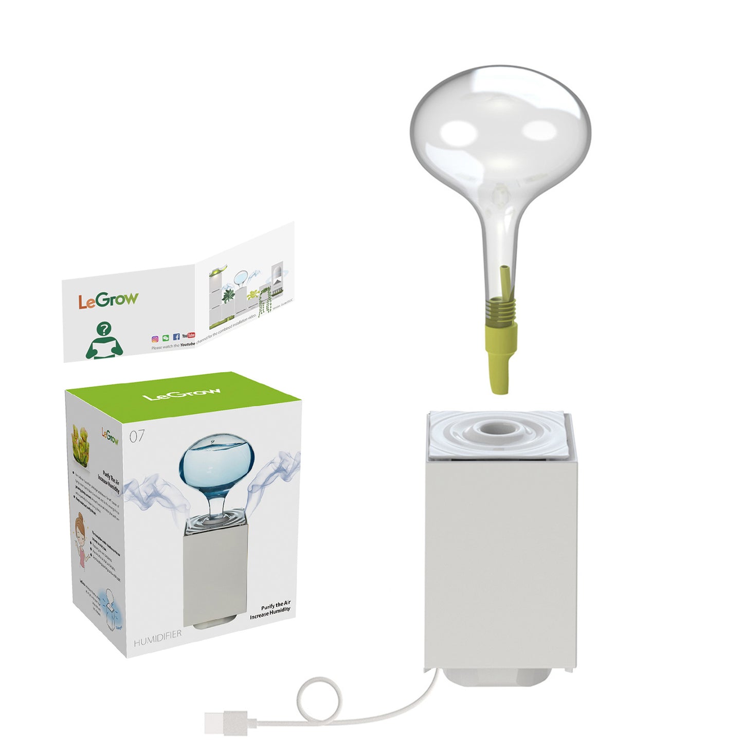 LeGrow Humidifier | Increase air humidity for plants | Automatic shutdown