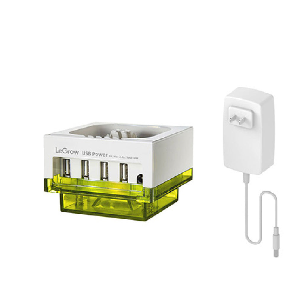 LeGrow 4-Port USB Power Supply with Local Adapter Plug | Wholesale Carton (16 Units)