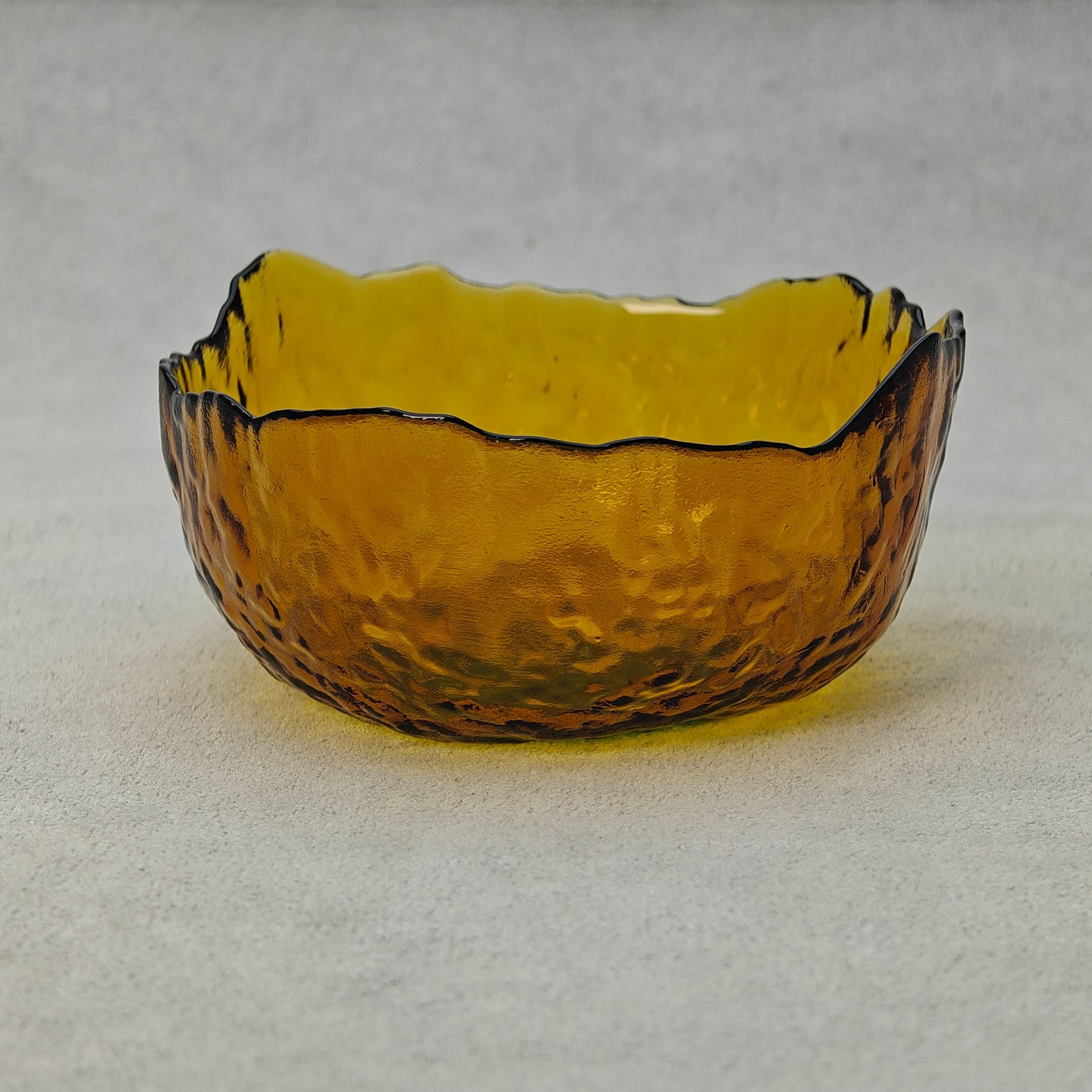 LeGrow Glass Orange Transparent Bowl