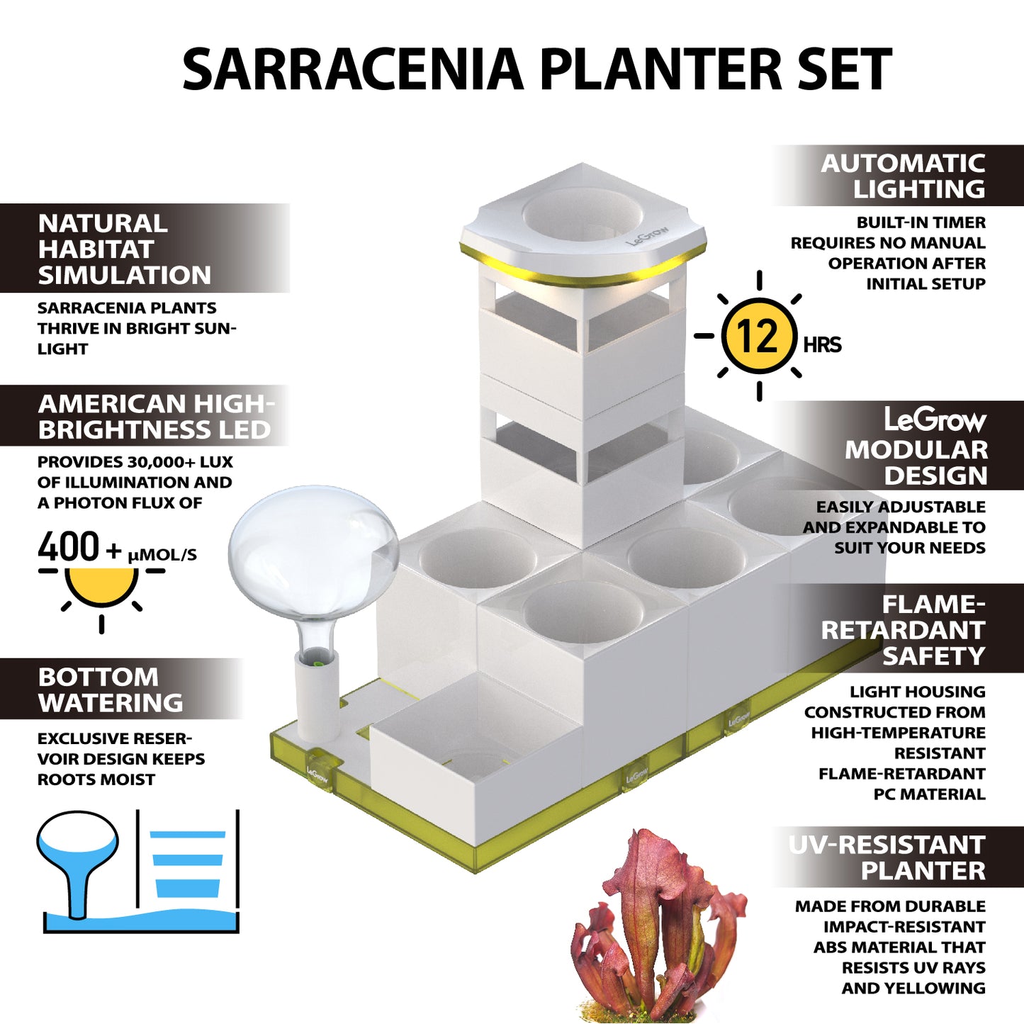 Sarracenia Carnivorous Garden  |  LeGrow100 (10225)