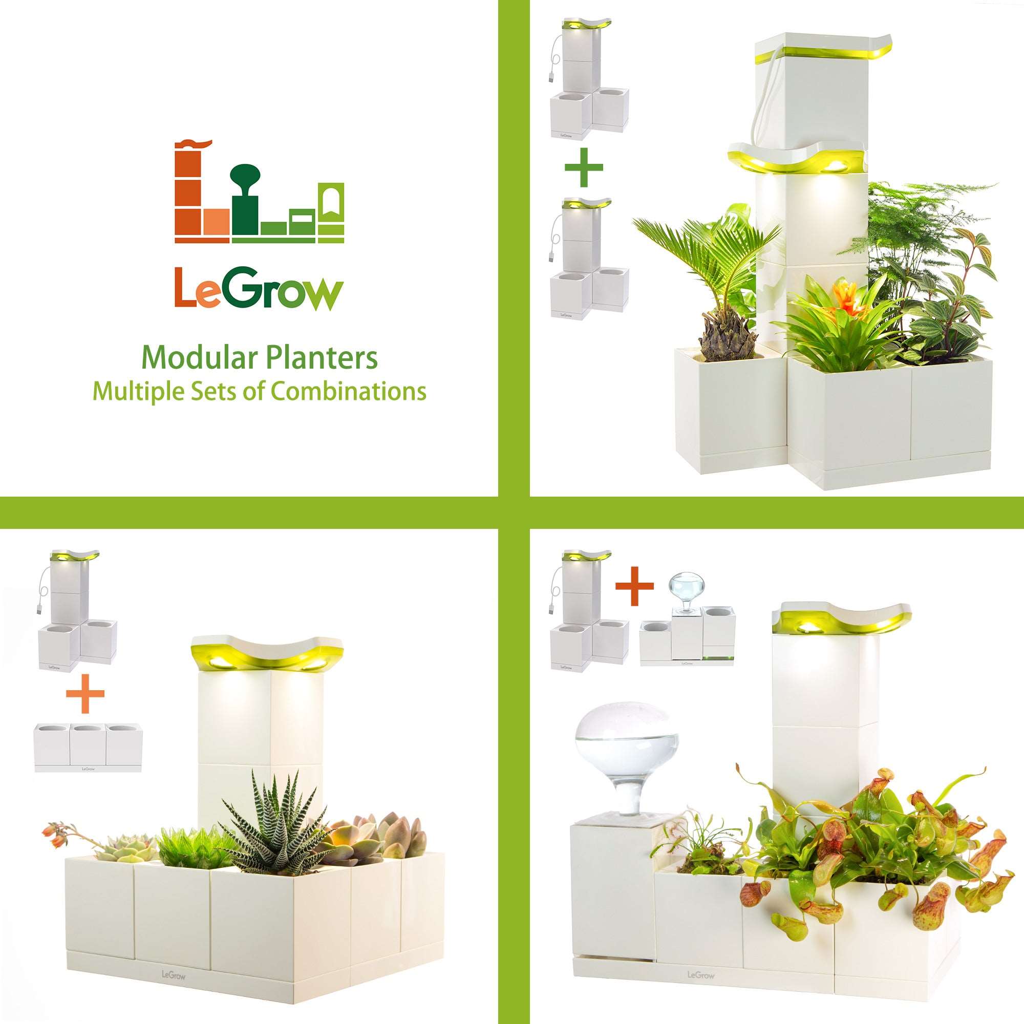 Medium light good planter set