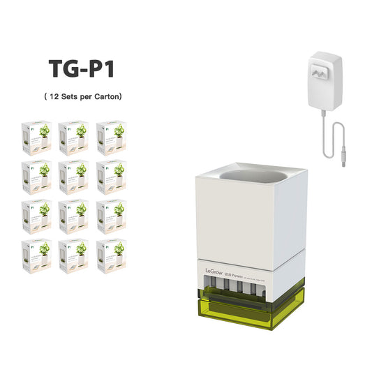 4-Port USB Charging Station with Planter | LeGrow - P1 Case Pack (12 Sets per Carton)