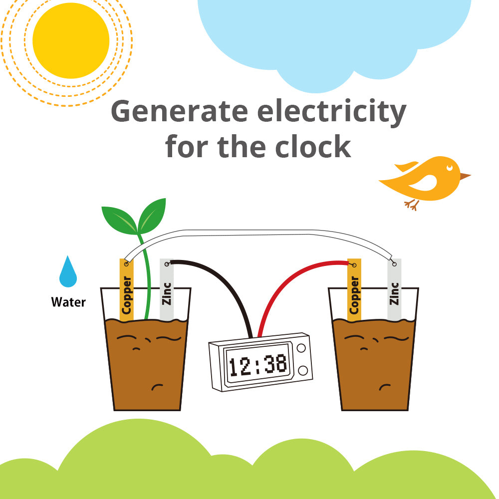 LeGrow Plant Power Generation Clock【Science Toys】