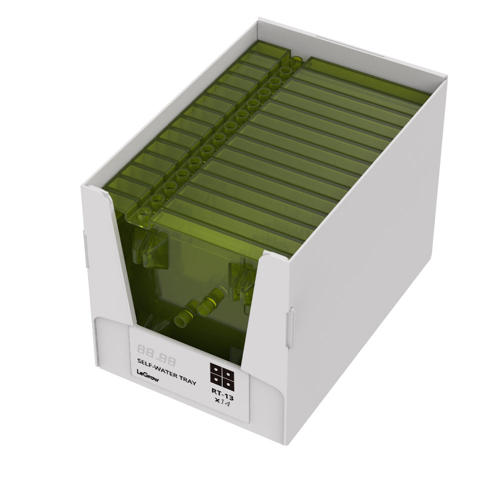LeGrow Self-watering Tray | Corrugated Bin Box, 14 Count